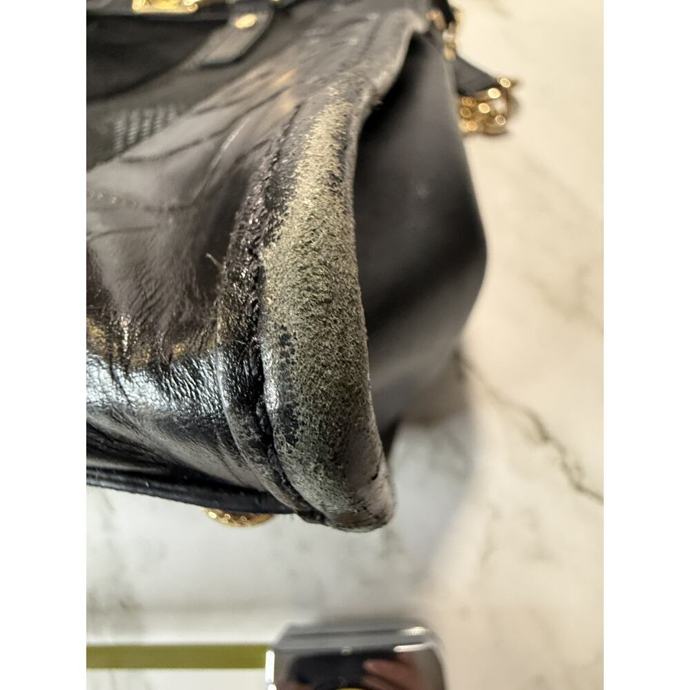 Michael Kors Leather, Python & Croc Embossed Hamilton Satchel Handbag Large - Picture 11 of 16